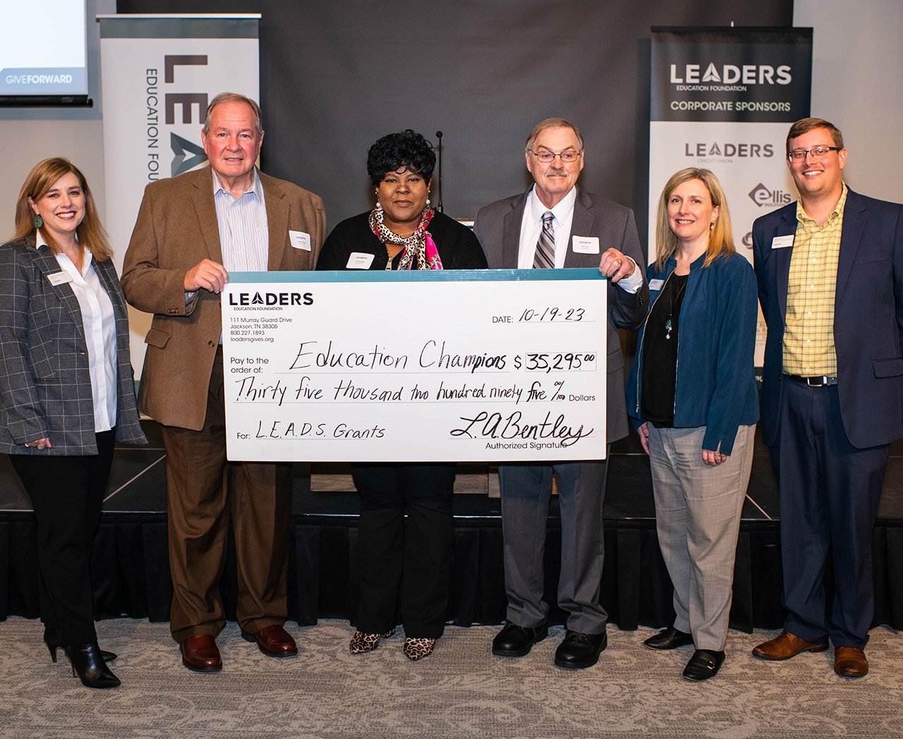 Leads Grant Reception